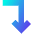 Line Arrow Bend Right Down Icon from Sharp Gradient Set