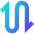 Line Arrow Curvy Up Down 2 Icon from Sharp Gradient Set