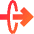 Line Arrow Elipse Right Icon from Sharp Gradient Set