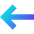 Line Arrow Left 1 Icon from Sharp Gradient Set
