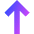 Line Arrow Up 1 Icon from Sharp Gradient Set