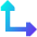 Triangle Arrow Bottom Left Corner Icon from Sharp Gradient Set