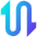 Triangle Arrow Curvy Up Down 2 Icon from Sharp Gradient Set