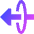 Triangle Arrow Elipse Left Icon from Sharp Gradient Set