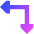 Triangle Arrow Top Right Corner Icon from Sharp Gradient Set