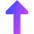 Triangle Arrow Up 1 Icon from Sharp Gradient Set