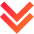 Double Tailless Line Arrow Down Icon from Sharp Gradient Set