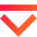 Tailless Line Arrow Down 2 Icon from Sharp Gradient Set