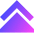 Double Tailless Triangle Arrow Up Icon from Sharp Gradient Set