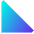 Tailless Triangle Arrow Bottom Left Icon from Sharp Gradient Set