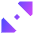 Tailless Triangle Arrow Diagonal Scroll 1 Icon from Sharp Gradient Set