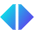 Tailless Triangle Arrow Expand Horizontal Icon from Sharp Gradient Set
