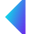 Tailless Triangle Arrow Left 1 Icon from Sharp Gradient Set