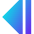 Tailless Triangle Arrow Left 2 Icon from Sharp Gradient Set