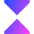 Tailless Triangle Arrow Shrink Vertical Icon from Sharp Gradient Set