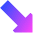 Thick Arrow Diagonal Bottom Right Icon from Sharp Gradient Set