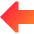 Thick Arrow Left Large Icon from Sharp Gradient Set