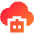 Ai Cloud Robot Icon from Sharp Gradient Set