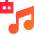 Ai Generate Music Robot Icon from Sharp Gradient Set