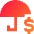 Security Umbrella Icon from Sharp Gradient Set