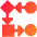 Workflow Icon from Sharp Gradient Set