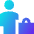 Office Worker Icon from Sharp Gradient Set