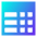 Table Icon from Sharp Gradient Set