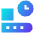 Production Belt Time Icon from Sharp Gradient Set