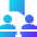 Politics Debate Icon from Sharp Gradient Set