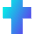 Christian Cross 1 Icon from Sharp Gradient Set