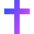 Christian Cross 2 Icon from Sharp Gradient Set