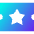 Ticket Star Icon from Sharp Gradient Set