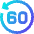 Button Go Backward 60 Icon from Sharp Gradient Set