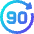 Button Go Forward 90 Icon from Sharp Gradient Set