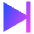 Button Next Icon from Sharp Gradient Set