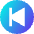 Button Previous Circle Icon from Sharp Gradient Set