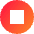 Button Stop Circle Icon from Sharp Gradient Set