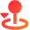 Arcade Stick Move Down Icon from Sharp Gradient Set