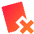 Card Remove Cross Icon from Sharp Gradient Set