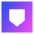 Dice Shield Icon from Sharp Gradient Set
