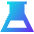 Flask Half Icon from Sharp Gradient Set