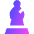 Chess Bishop Icon from Sharp Gradient Set