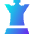 Chess Queen 1 Icon from Sharp Gradient Set