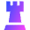 Chess Rook Icon from Sharp Gradient Set