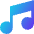 Music Note 2 Icon from Sharp Gradient Set