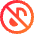 Music Note Circle Off Icon from Sharp Gradient Set