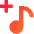 Add To Playlist Icon from Sharp Gradient Set