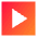 Play List 4 Icon from Sharp Gradient Set