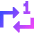 Repeat Single Icon from Sharp Gradient Set