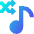 Shuffle Playlist Icon from Sharp Gradient Set